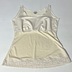 Spanx by Sara Blakely cami tank top womens XL ivory cream NWOT shapewear